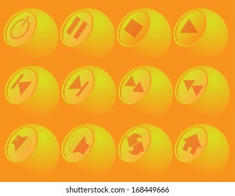 illustration icon yellow player