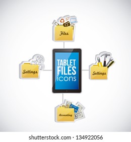 Illustration of icons of applications, app icons, vector illustration