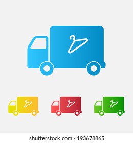 illustration of icons delivery, vector illustration
