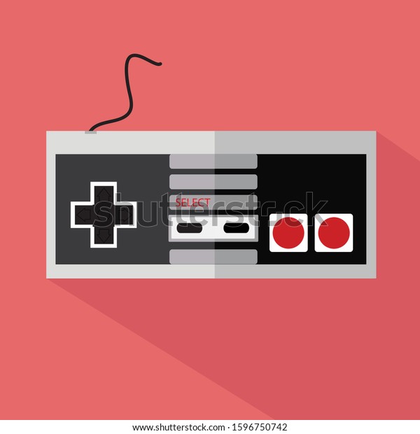 Illustration Icons Game Controllers Modern Vintage Stock Vector ...