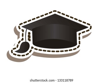 Illustration of icons of graduates. school icons. vector illustration