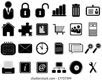 Illustration of icons set