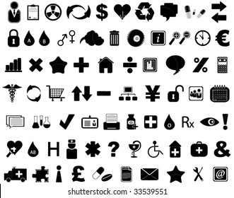 Illustration of icons set