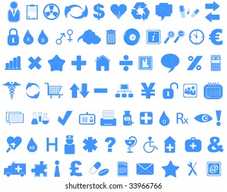 Illustration of icons set