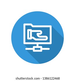 Illustration of icons for shared folders