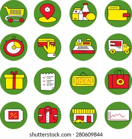 illustration Icons store