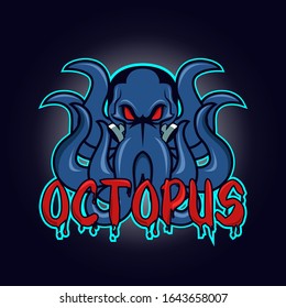 Illustration icons vector graphic octopus