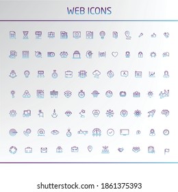 Illustration icons for websites and apps