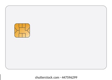 An Illustration of an ID Card Isolated on a White Background