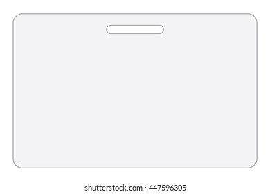 An Illustration of an ID Card Isolated on a White Background