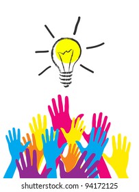 illustration of idea bulb.