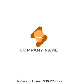 ILUSTRACIÓN IDEA LÁMPARA DE COLOR PLANO VECTOR DE DISEÑO DE ICONOS MINIMALISTA SENCILLO.