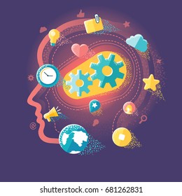Illustration Of Idea And Startup