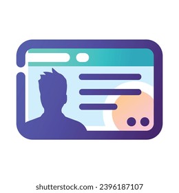 Illustration of an identity card