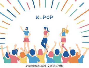 Illustration of an Idol and the Audience