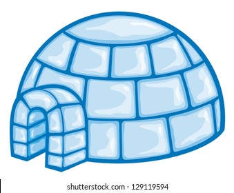 illustration of a igloo 