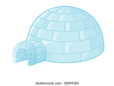 an illustration of an igloo