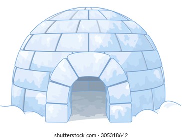 Illustration of an igloo