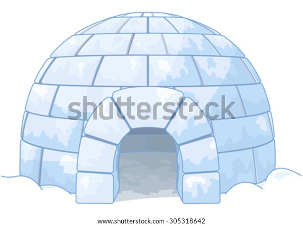 Illustration of an
igloo