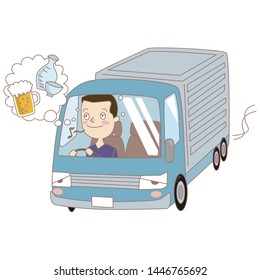 Illustration of illegal driving in Japan