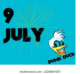 Illustration image of 9 july punk duck picture