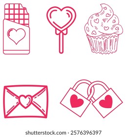 illustration of image assets on valentine's day (2)
