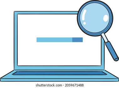 Illustration of the image to be searched on the personal computer