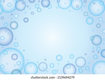 
Illustration with the image of bubbles