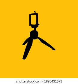 Illustration des Stativbildes der Kamera. für Kameragriff und Handy