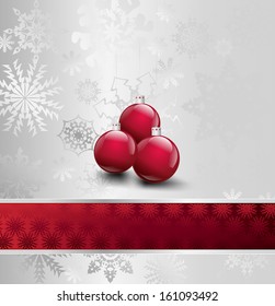 Illustration Image Of Christmas with ball. Vector