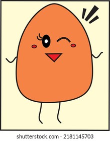 illustration image egg cartoon cute vector color