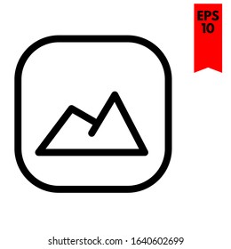 illustration of image flat icon