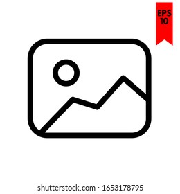 ilustración de icono plano de imagen