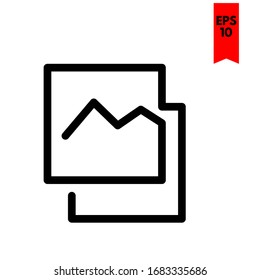 ilustración de icono plano de imagen