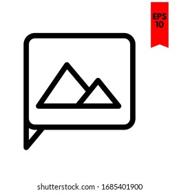 illustration of image flat icon