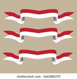 illustration image of indonesian flag