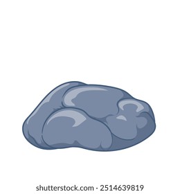 Ilustración Imagen de piedra aislada con fondo blanco