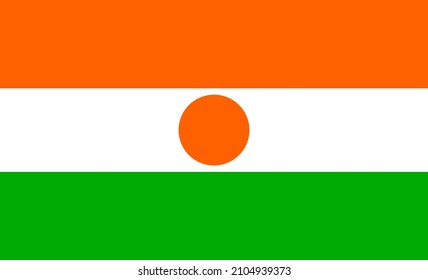 Illustration image of the national flag of Niger.