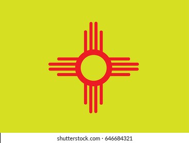 Illustration image of New Mexico state flag