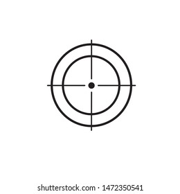 illustration. image of an optical sight, choose a target, take a shot