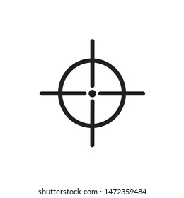  illustration. image of an optical sight, choose a target, take a shot