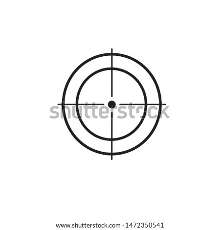 illustration. image of an optical sight, choose a target, take a shot