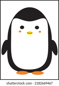 illustration image penguin cartoon cute vector color