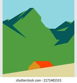 illustration image poster. flat image. abstract image