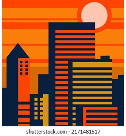 illustration image poster. flat image. abstract image