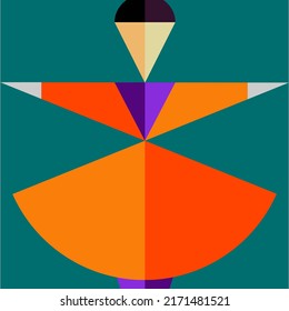 illustration image poster. flat image. abstract image