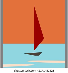 illustration image poster. flat image. abstract image