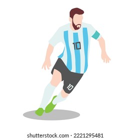 illustration image of a professional footballer. very suitable for your football design needs