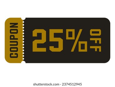 Illustration image of a simple discount coupon