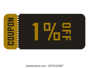 Illustration eines einfachen Rabattcoupons